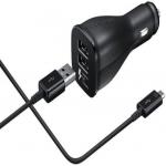 SAMSUNG Autós töltő + adatkábel (USB-C), fekete