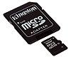 Kingston microSDHC kártya 16GB Class10 SD adapter