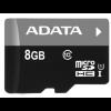 ADATA Micro SDHC 8GB CLass10 kártya SDHC Adapter